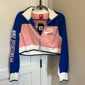 Nike Blue and Pink Women's Jacket